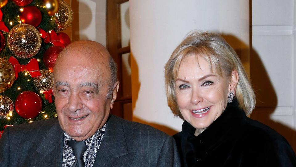 mohamed and his wife heini wathen fayed at the ritz hotel in paris in 2016