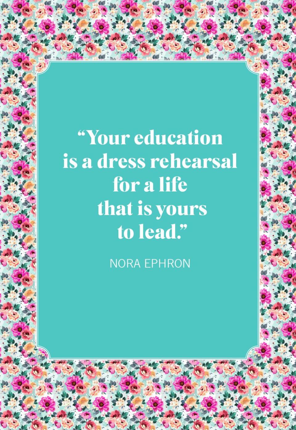 graduation quotes nora ephron