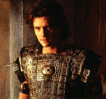 Orlando Bloom as Paris, younger prince of Troy, in Warner Brothers' Troy - 2004