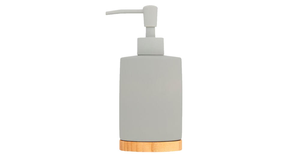 Hinch Ceramic And Bamboo Soap Dispenser