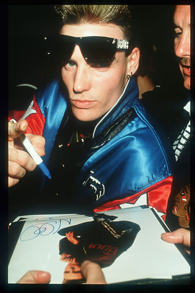 Definitely not one to shy away from the camera, Vanilla Ice's shimmering garb was more than attention-grabbing!<br><br>