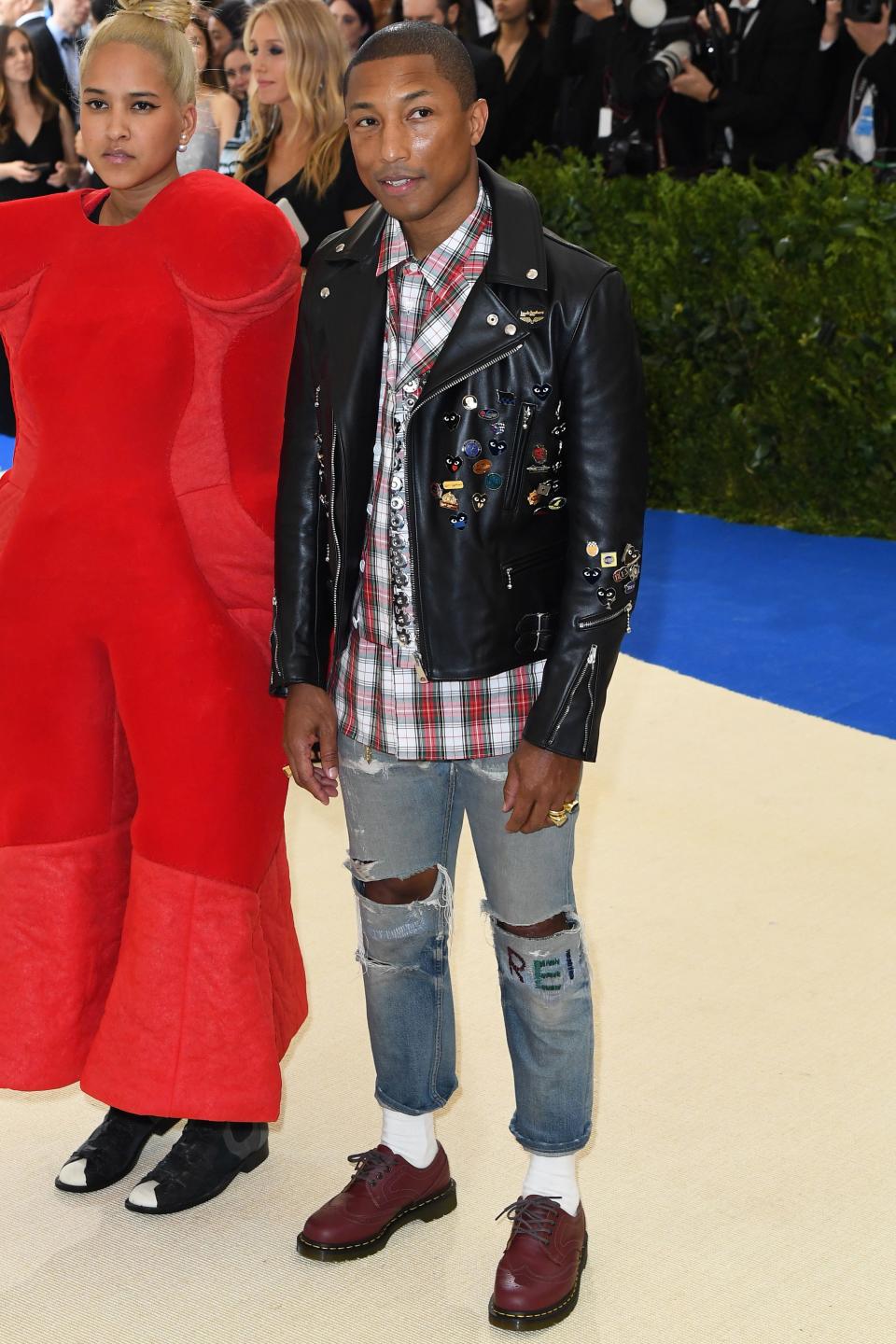 Pharrell Williams in Comme des Garçons