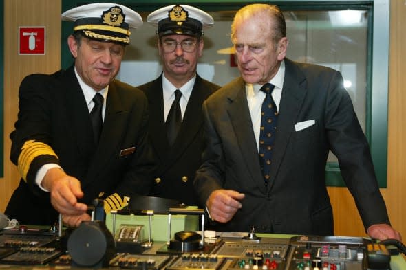 Prince Philip Tours Queen Mary 2