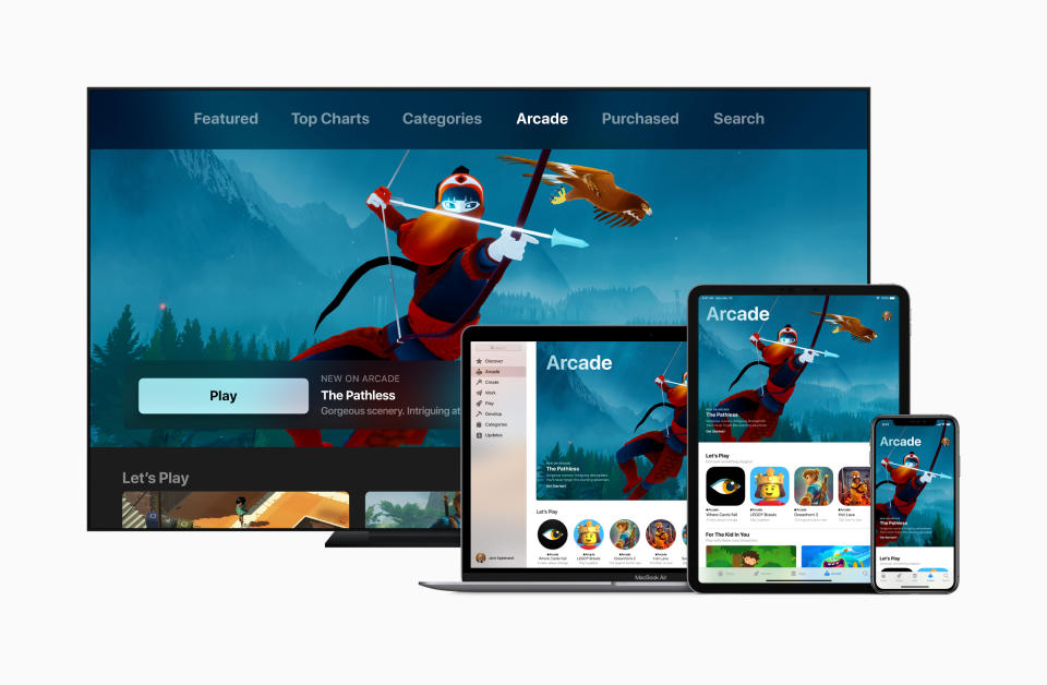 Apple Arcade on Apple TV, Mac, iPad, and iPhone.