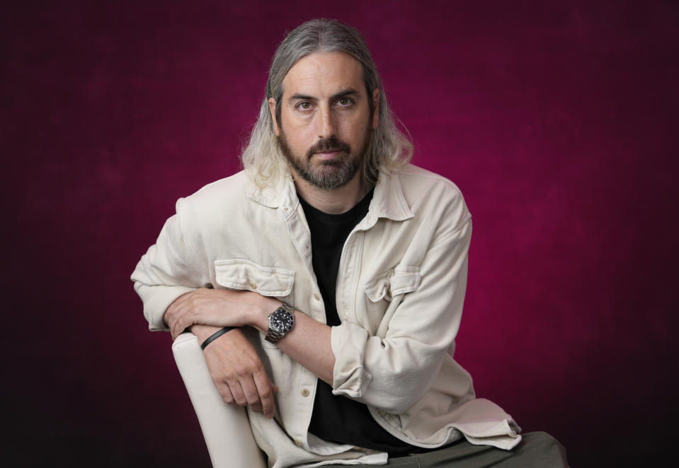 Ti West, writer/director of "MaXXXine," poses for a portrait at the West Hollywood EDITION, Monday, June 24, 2024, in West Hollywood, Calif. (AP Photo/Chris Pizzello)