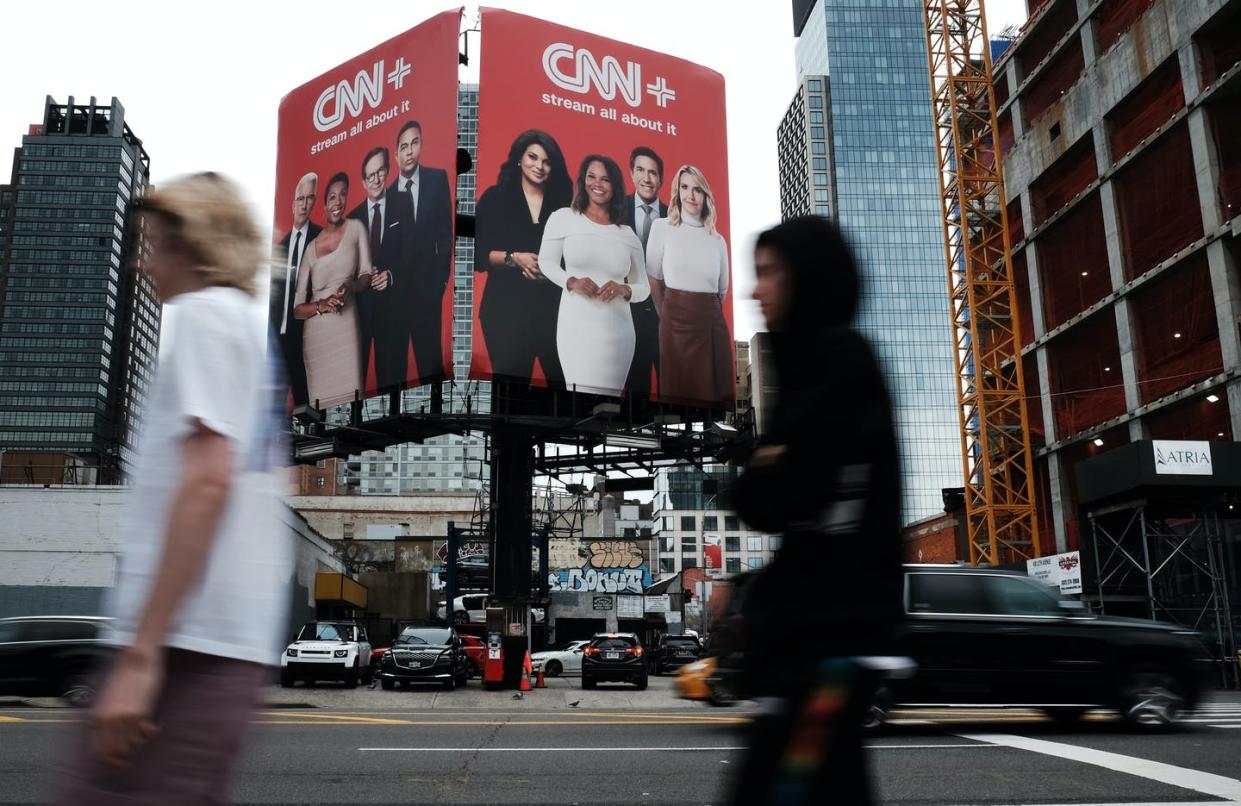 <span class="caption">CNN's hyped streaming service folded after three weeks.</span> <span class="attribution"><a class="link " href="https://www.gettyimages.com/detail/news-photo/an-advertisement-for-cnn-is-displayed-in-manhattan-on-april-news-photo/1392815026?adppopup=true" rel="nofollow noopener" target="_blank" data-ylk="slk:Spencer Platt/Getty Images;elm:context_link;itc:0;sec:content-canvas">Spencer Platt/Getty Images</a></span>