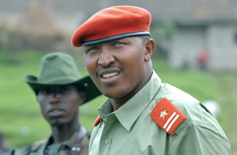 Bosco Ntaganda, pictured in 2009 at his base in Kabati, Kenya, is trial before the International Criminal Court accused of war crimes including the rape of child soldiers by his rebel army