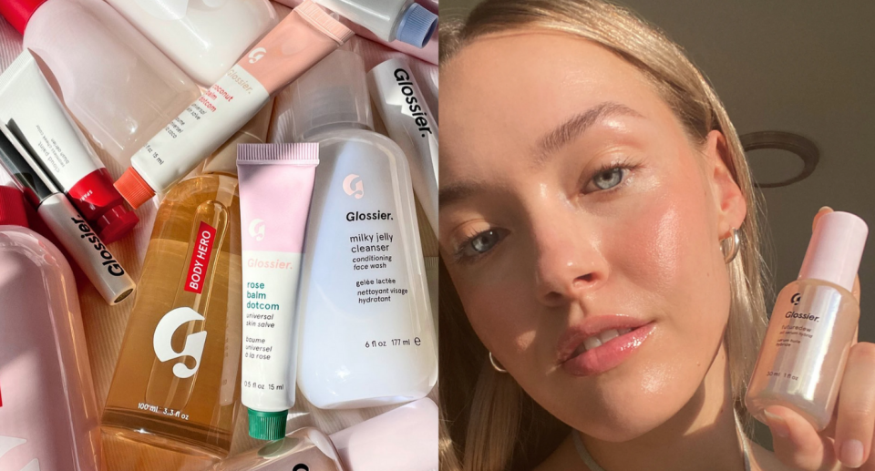 'Youth in a bottle': This cult-favourite Glossier serum is on sale — but only for this weekend (Photos via damselflavored/Instagram & Glossier)