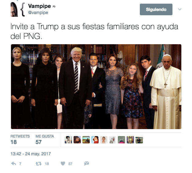 Memes mexicanos sobre Trump en el Vaticano