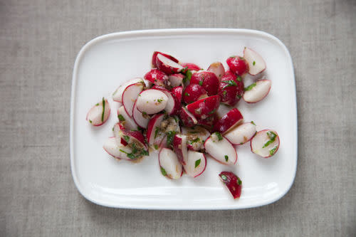 Radish Salad with Anchovy Sauce