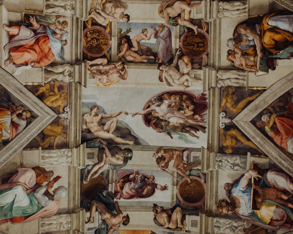 Ceiling of the Sistine Chapel.