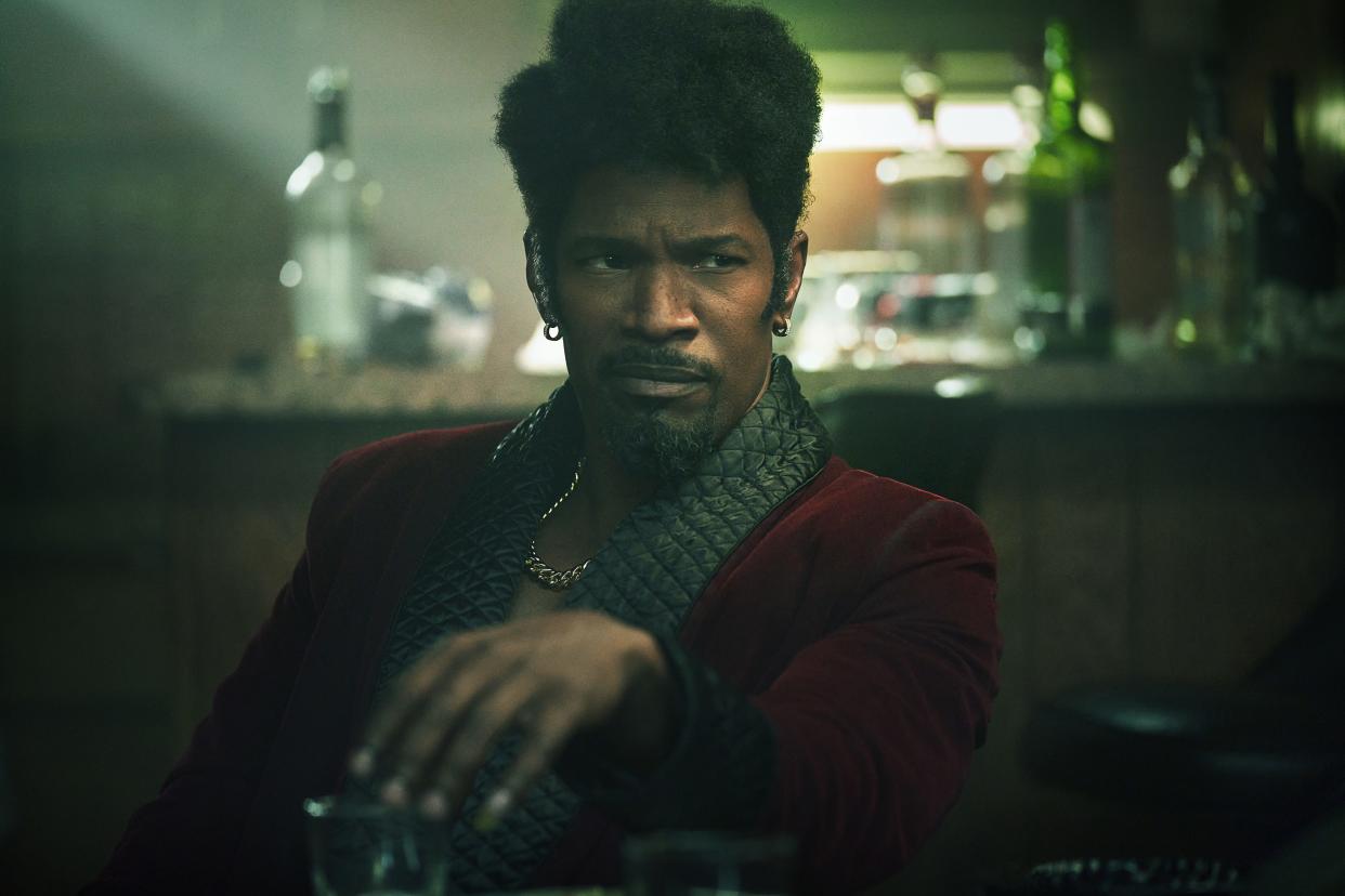 Jamie Foxx's Slick Charles is a pimp who gets caught up in an underground conspiracy in Netflix's "They Cloned Tyrone."