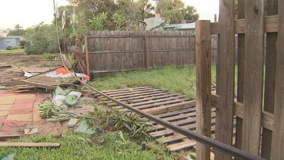 Some Brevard County residents are cleaning up storm damage after a possible tornado came through their neighborhood Wednesday evening.