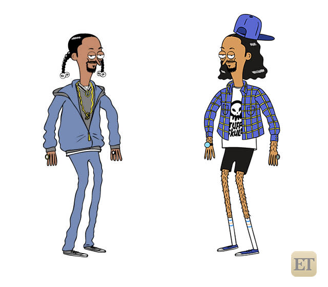 Prepare to see Snoop Dogg in a whole new way. The iconic rapper is lending his signature voice -- and likeness -- to Nickelodeon’s animated buddy comedy, <em>Sanjay and Craig</em>, during a very special episode airing on May 17. Nickelodeon Snoop will appear as “Street Dogg,” a fun, friendly rapper who moves in next door to Sanjay ( <em>30 Rock</em>’s Maulik Pancholy) and his anthropomorphic pet snake, Craig ( <em>@midnight</em> host Chris Hardwick). And while in the suburbs, Street Dogg finds some time to drop “funky, fresh flow.” <strong>LIST: 12 Actors We Want to See Reunite with Lee Daniels on Season 2 of 'Empire'</strong> In fact, Street Dogg will swap rhymes with Megan Sparkles, Sanjay’s over-enthusiastic friend voiced by Linda Cardellini ( <em>Bloodline</em>). The actress recently told ETonline that rapping with musician was a highlight. “I’m actually cartoon rapping with Snoop Dogg, which is something I never thought I’d be able to do that in my career,” she said. The 43-year-old rapper joins a long list of guest stars, which includes <em>Workaholics</em>’ Adam DeVine, the foul-mouthed chef Anthony Bourdain, and Tony Hale. Who said cartoons were only for kids? Watch a short teaser of Snoop’s visit to the suburbs: