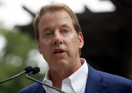 Executive Chairman of Ford Motor Co., Bill Ford Jr. addresses the public outside the Historic Ford Estate - Fairlane in Dearborn, Michigan July 27, 2013. REUTERS/ Rebecca Cook