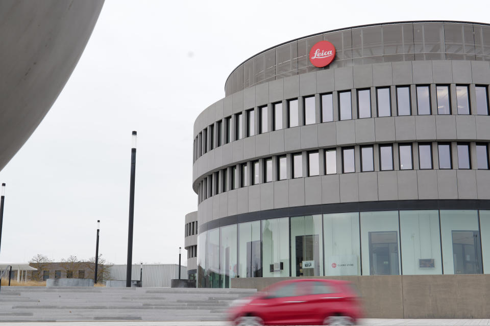 A sample photo of the Leica HQ building taken on the Leica SL3 camera