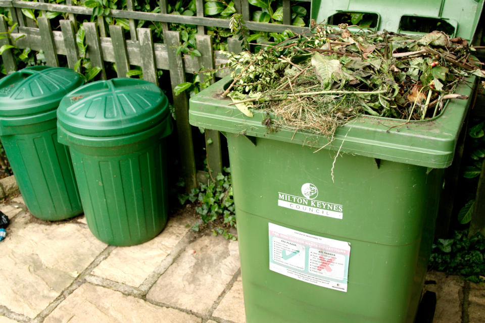 Suggestions include reusing tree or shrub prunings as plant support and using grass cuttings as mulch for lawns (Alamy/PA)