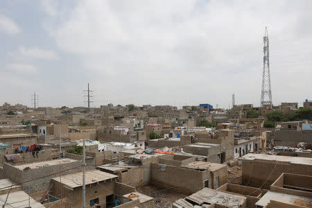 A general view of houses in Arkanabad neighborhood in Karachi, Pakistan September 7, 2017. Picture taken September 7, 2017. REUTERS/Akhtar Soomro