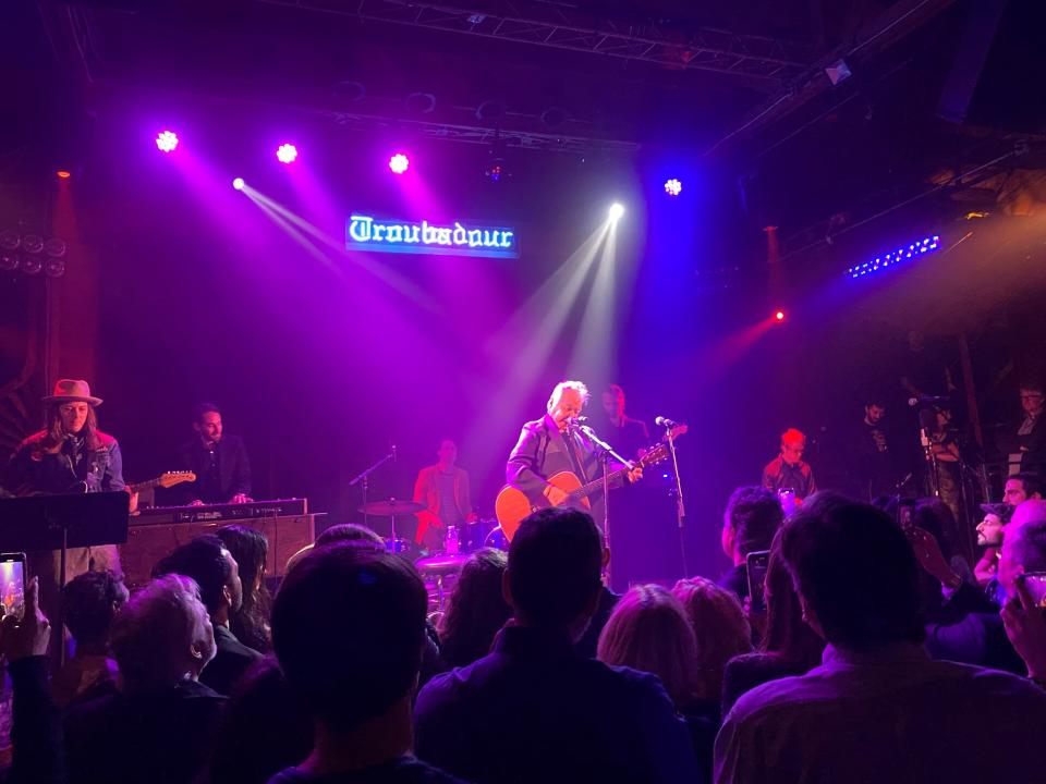 John Prine performs at the Americana Music Association's Pre-Grammy salute to Willie Nelson at the Troubadour in West Hollywood, Calif., January 25, 2020.