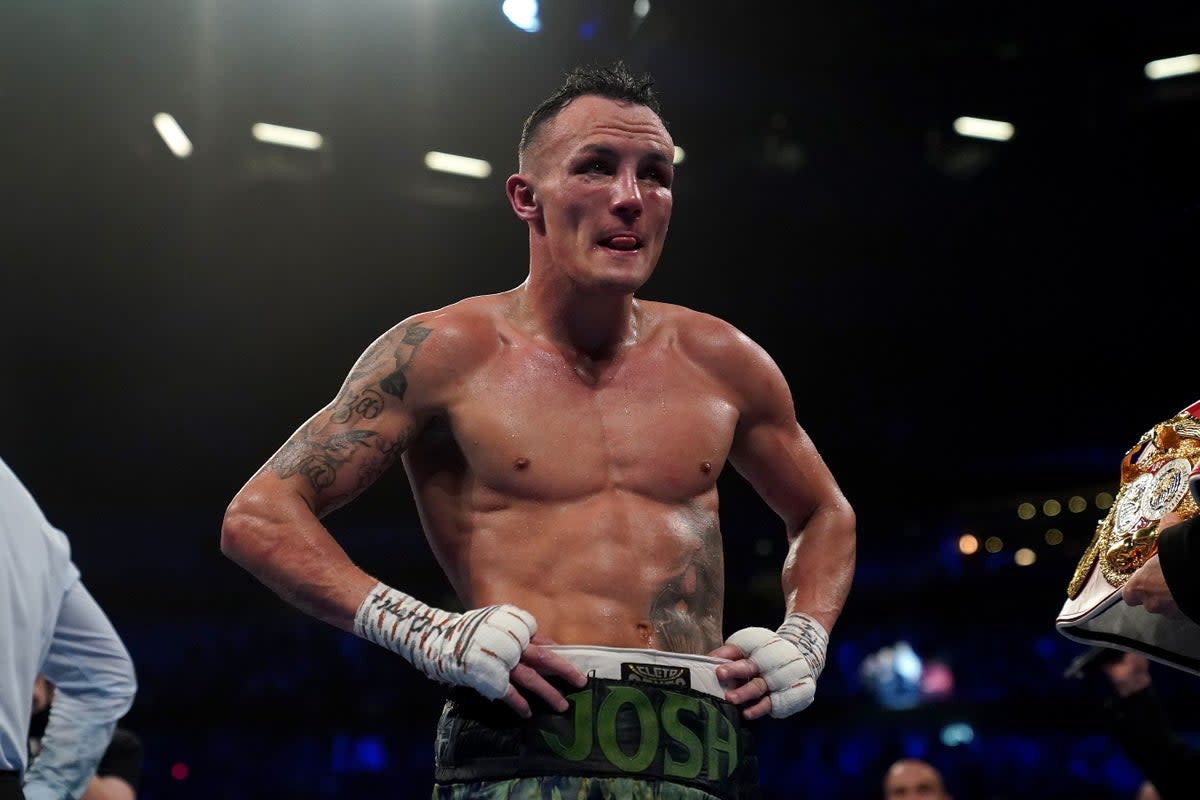 Josh Warrington has not given up on ruling the featherweight division (Tim Goode/PA) (PA Wire)