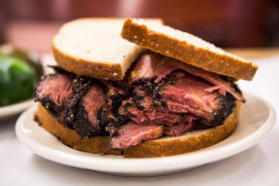 Patrami sandwich from Katz's Delicatessen in New York City