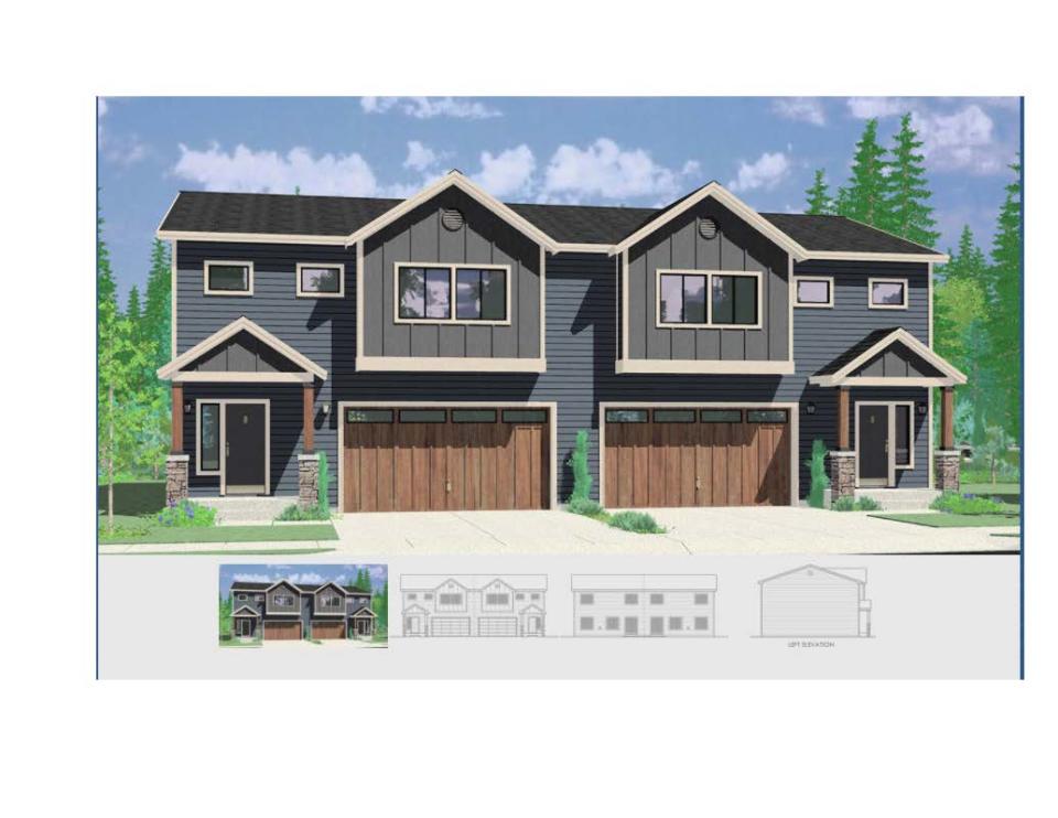 A rendering of the proposed two-story duplexes at Emerald Hills. Norfolk Homes plans to add 32 units along Rebecca Street.