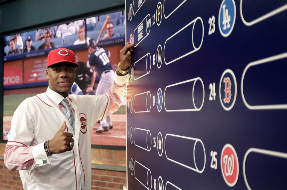 Reds prospect and 2017 No. 2 overall pick Hunter Greene will make his Futures Game debut. (AP)