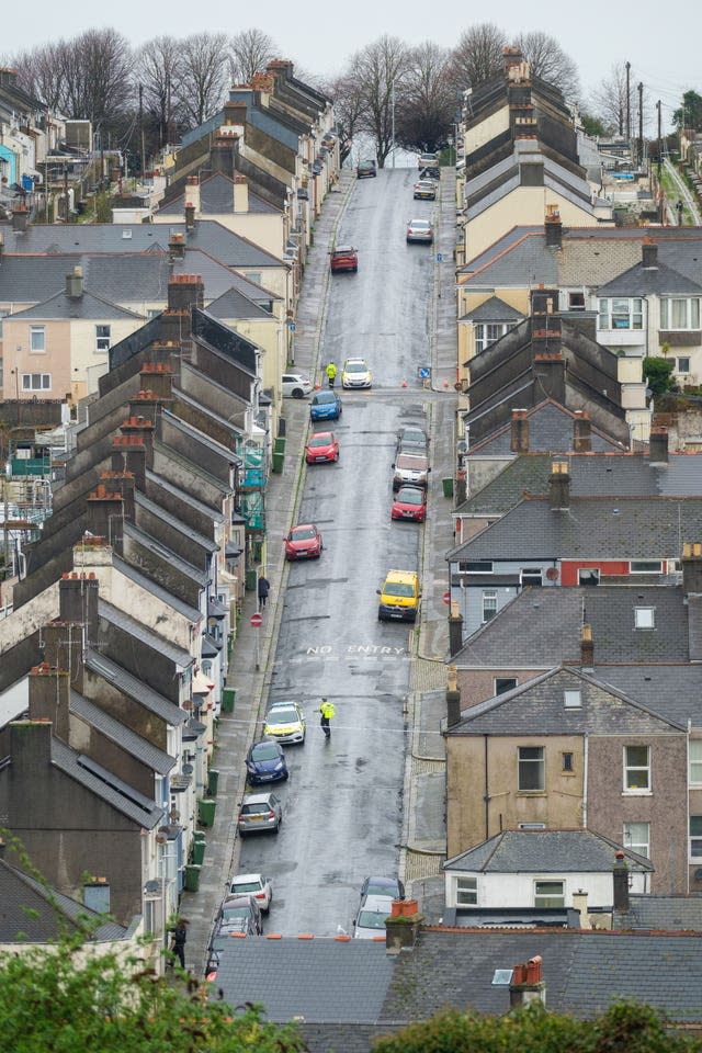 Hundreds of people have been evacuated from their homes (Matt Keeble/PA)