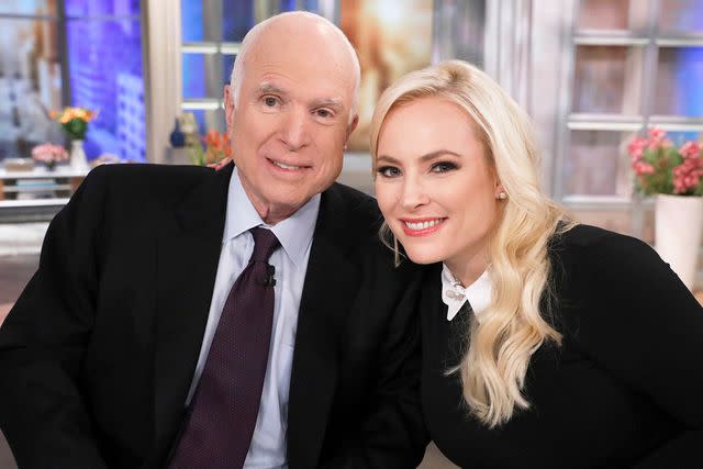 <p>Heidi Gutman /Disney General Entertainment Content/Getty </p> John McCain and Meghan McCain on 'The View'