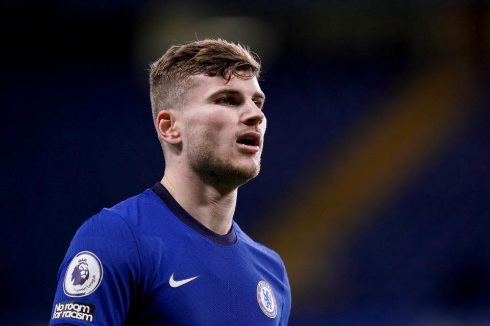 本賽季加盟切爾西的 Timo Werner 仍在適應英超的比賽節奏 （圖片來源︰達志影像）