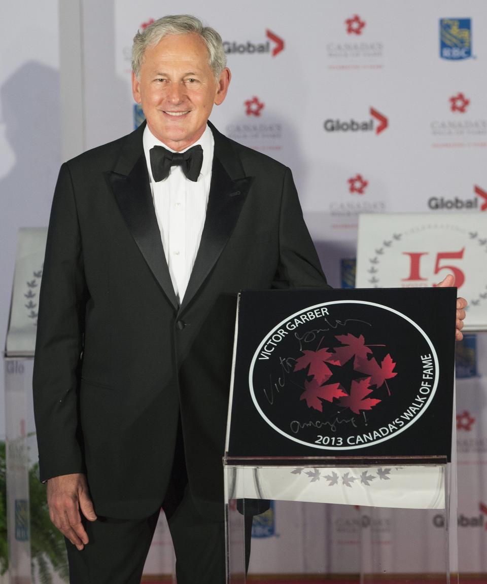 Actor Garber stands by his star during Canada's Walk of Fame induction ceremonies in Toronto