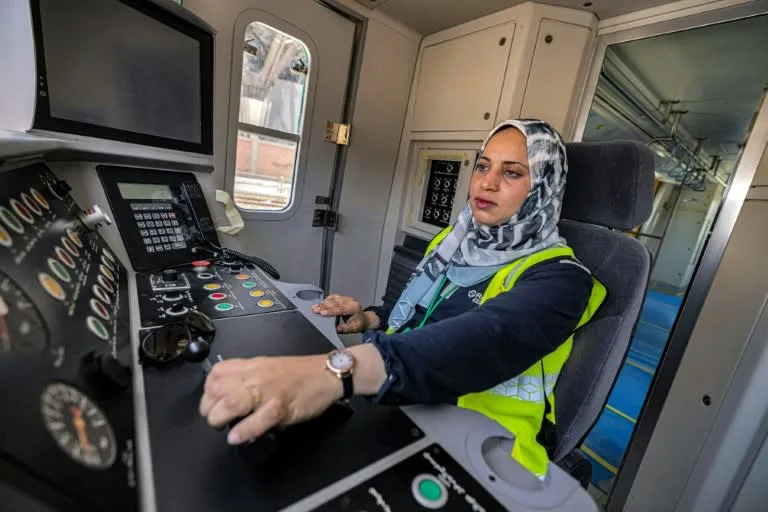 Cairo metro employs first female train conductors in Egypt