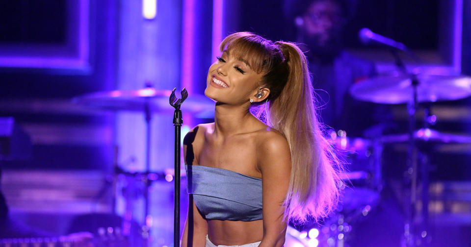 Ariana Grande proves she can rap while looking like a ’90s dream