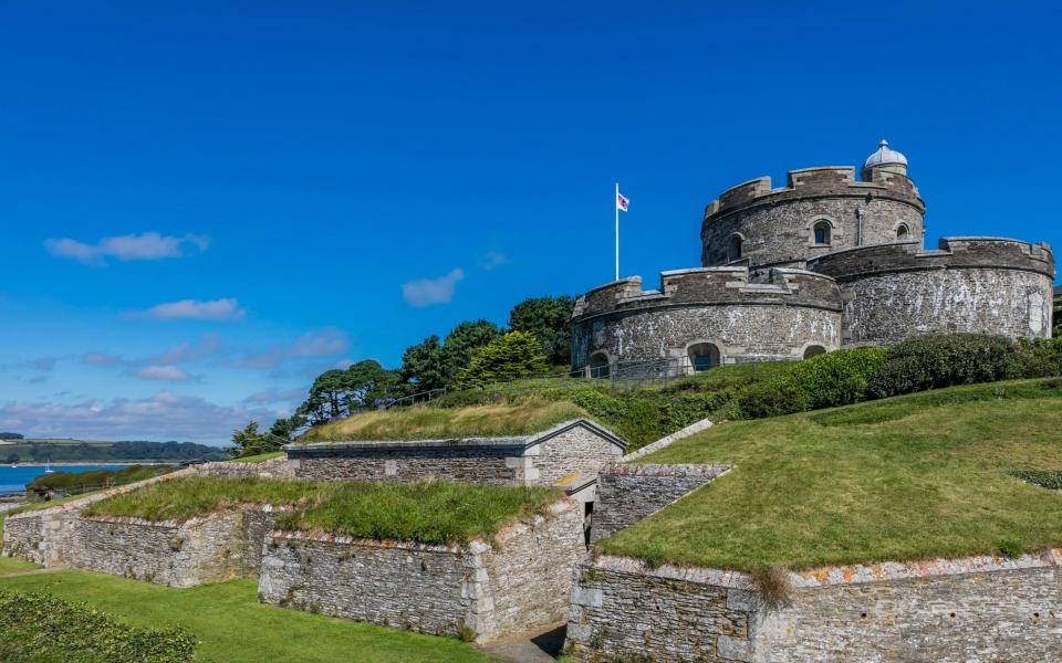 Clover-shaped St Mawes Castle in Cornwall