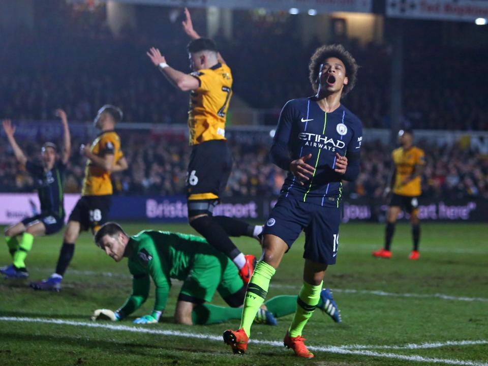 Manchester City score four and end Newport's excellent FA Cup run