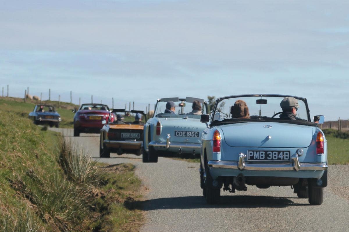 Dozens of cars were out for Pembrokeshire Classic Car Club's National Drive It Day <i>(Image: Pembrokeshire Classic Car Club)</i>