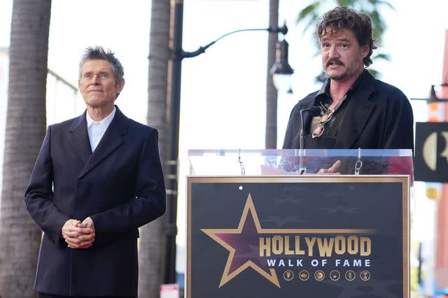 <p>JC Olivera/Variety via Getty</p> Willem Dafoe and Pedro Pascal