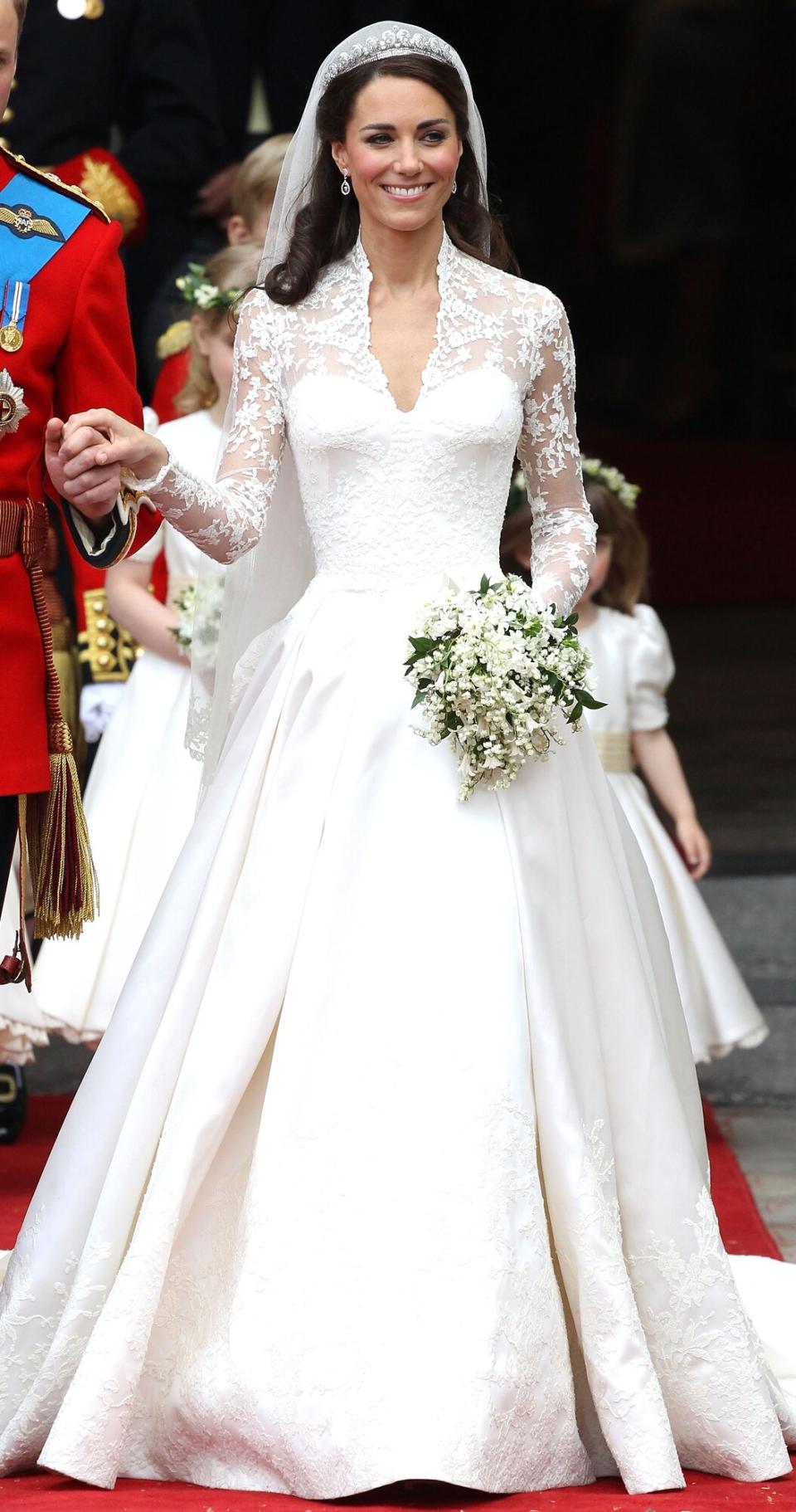 Catherine, Duchess of Cambridge, at her wedding, 2011