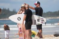 From the looks of it, Matt knew that the surf's up!