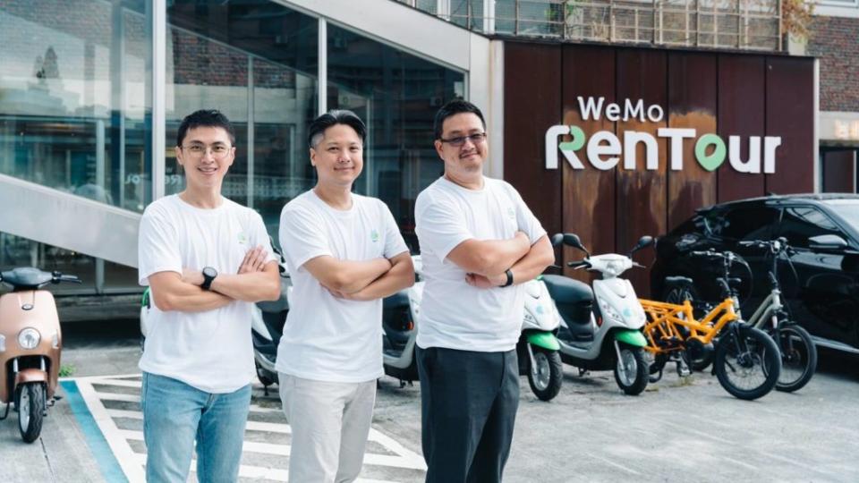 左起為WeMo Corp. 執行長劉于遜、副董事長吳昕霈、技術長Jay。(圖片來源/ WeMo)