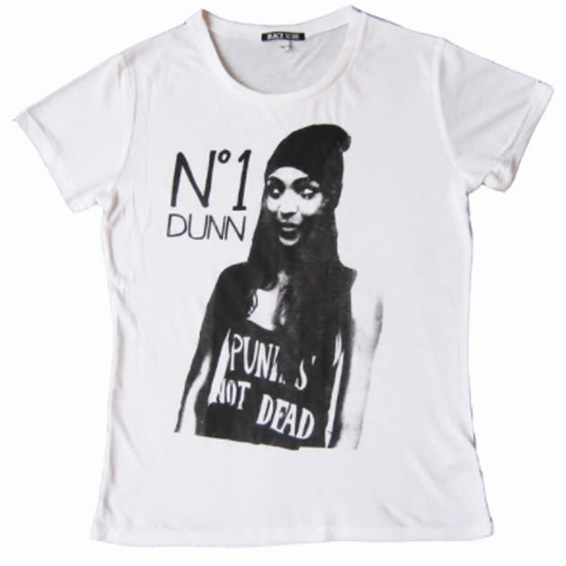 Graphic Print Tees: As seen on Ms Delevingne herself, pay hommage to model Jourdan Dunn in this "No. 1 Dunn" tee, £40, Black Score