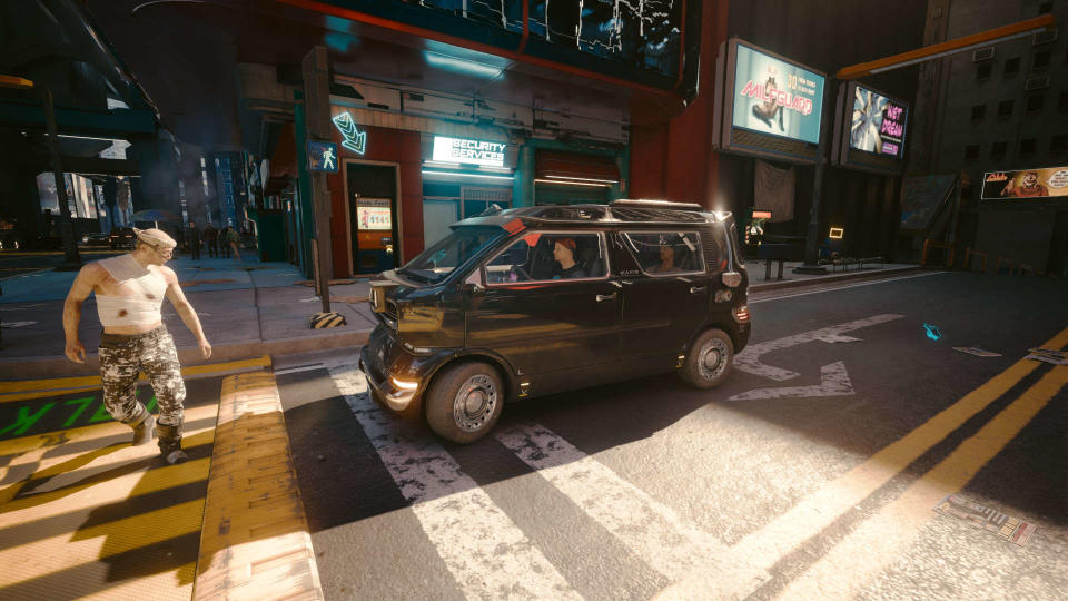 Sample of a car in CD Projekt's Cyberpunk 2077