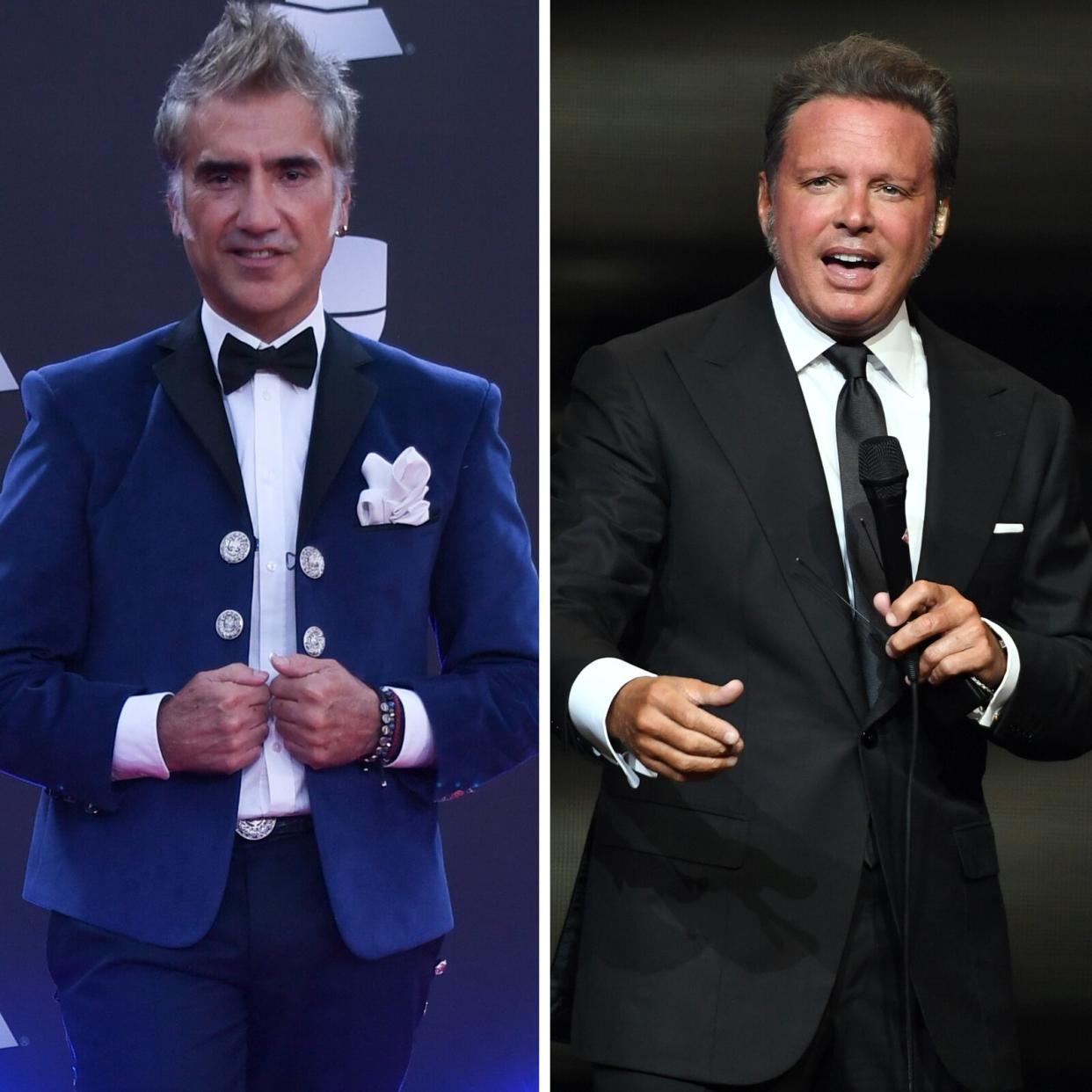 Alejandro Fernandez y Luis Miguel. Mindy Small/FilmMagic; Ethan Miller/Getty Images       