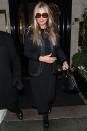 <p>Kate Moss celebrates her 48th birthday at Scott's Mayfair restaurant on Jan. 16 in London.</p>