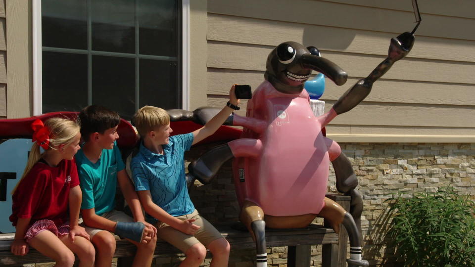 Enterprise, Alabama, has been enterprising in honoring a pest that nearly destroyed the town's economy a century ago: the boll weevil.  / Credit: CBS News