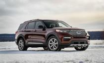 <p><a rel="nofollow noopener" href="https://www.caranddriver.com/news/a25834714/2020-ford-explorer-suv-photos-info/" target="_blank" data-ylk="slk:Ford's all-new Explorer enters 2020;elm:context_link;itc:0;sec:content-canvas" class="link ">Ford's all-new Explorer enters 2020</a> on a new rear-wheel-drive platform, returning at least partially to its roots. You won’t find any frame rails beneath its newly dapper styling, however-the Explorer remains unibody. As before, it looks vaguely like it came from a Land Rover factory, mostly because Ford doesn't mess with the angular look that made the Explorer's predecessor so popular. Look closely, and you’ll notice the hood is longer (because the engine again sits longitudinally under it, not transversely as in the 2011–2018 Explorer), the roofline pinches gracefully into the tail, and the front-end styling is slightly softened. A turbocharged 2.3-liter four-cylinder once again serves base-engine duty, while a 3.0-liter twin-turbocharged V-6 makes the same 365 horsepower as the previous year’s twin-turbo 3.5-liter V-6. For the first time, Ford offers a hybridized Explorer, as well as a high-performance ST model.</p>