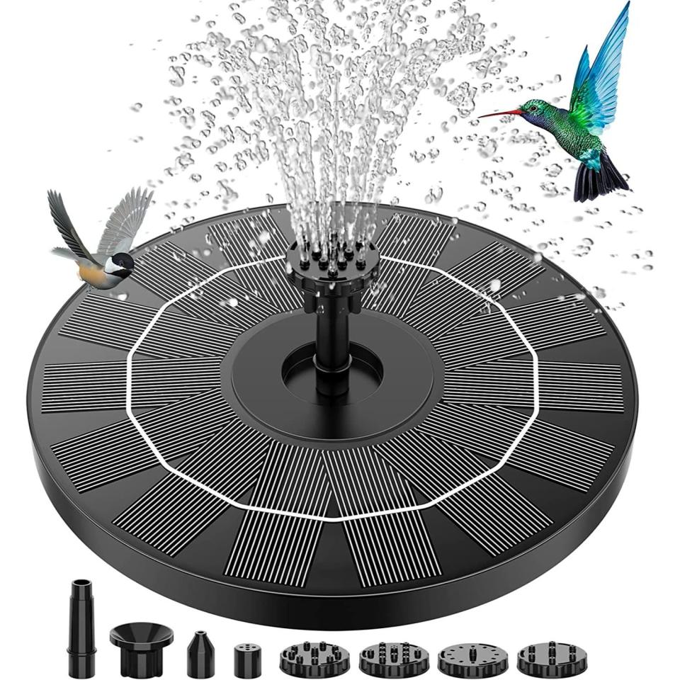 The Best Outdoor Accessories for Bird Lovers Option: Aisitin 3.5W Solar Fountain