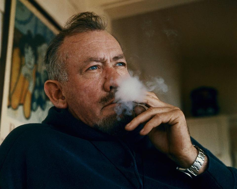 john steinbeck smoking cigarette