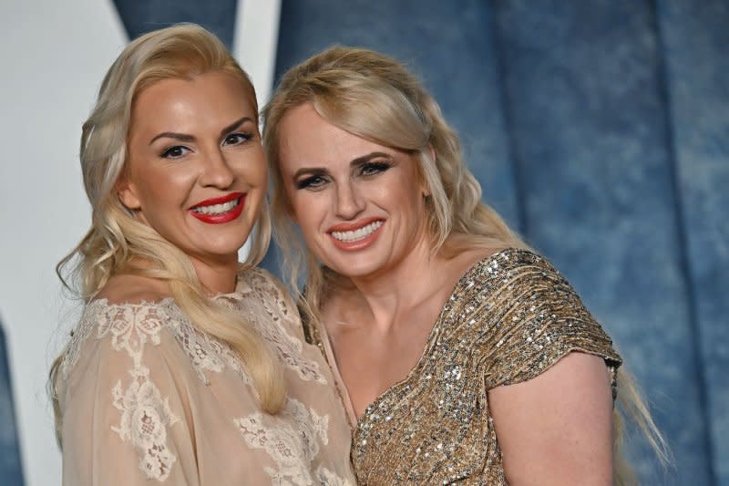 Rebel Wilson (R) and Ramona Agruma attend the Vanity Fair Oscar party in March. File Photo by Chris Chew/UPI