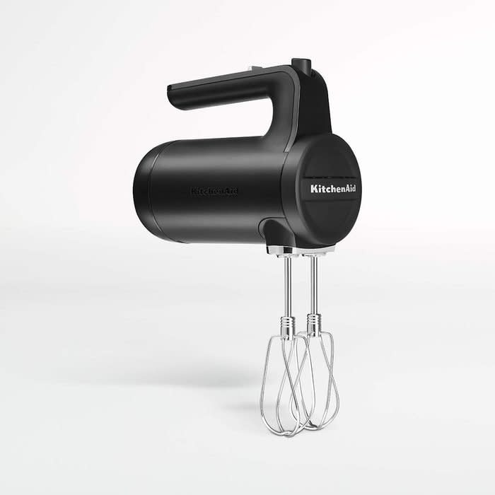 <a href="https://www.crateandbarrel.com/kitchenaid-black-cordless-hand-mixer/s225454" rel="nofollow noopener" target="_blank" data-ylk="slk:Mixer;elm:context_link;itc:0;sec:content-canvas" class="link rapid-noclick-resp">Mixer</a>